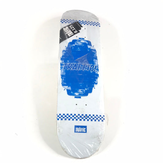 Traffic NY Taxi White/Blue 8.125 Skateboard deck