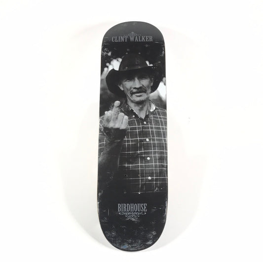 Birdhouse Clint Walker Pops Black & White 8.25 Skateboard Deck
