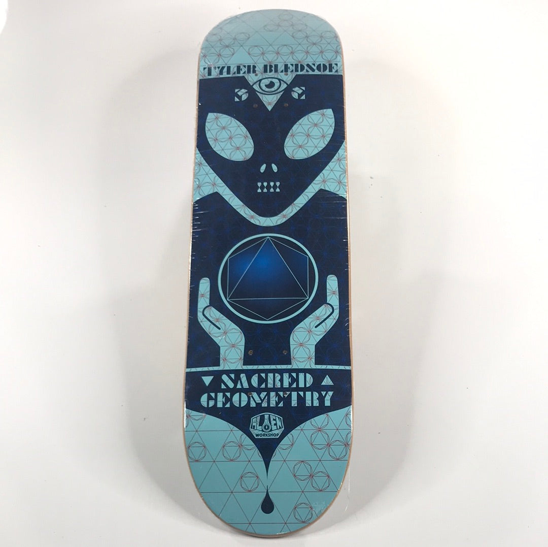 Alien Workshop Tyler Bledsoe Sacred Geometry Blue 8.0 Skateboard Deck