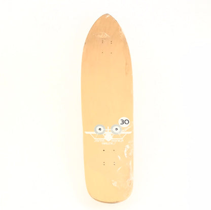 Santa Monica Airlines Team Cross 30 Wood Grain 9.0 Skateboard deck