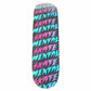 Skate Mental Lightning Bolts All Over Logo Black/Pink/Blue 8.5 Skateboard Deck
