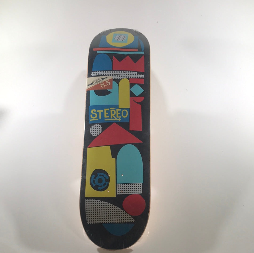 Stereo Shapes Black 8.5 Skateboard Deck