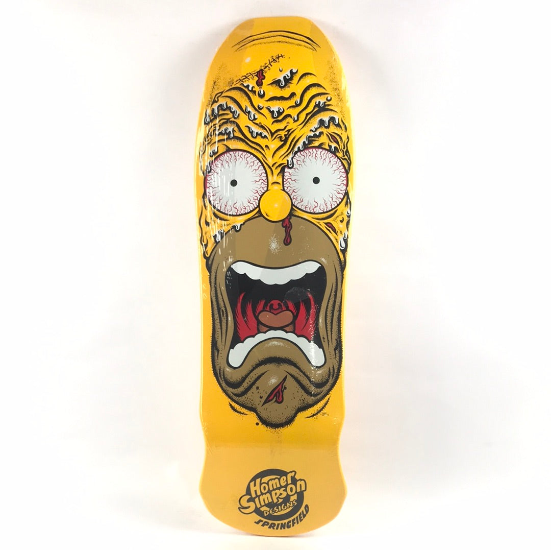 Santa Cruz Simpsons Homer Face Yellow 9.5'' Skateboard Deck 2012 Release dp