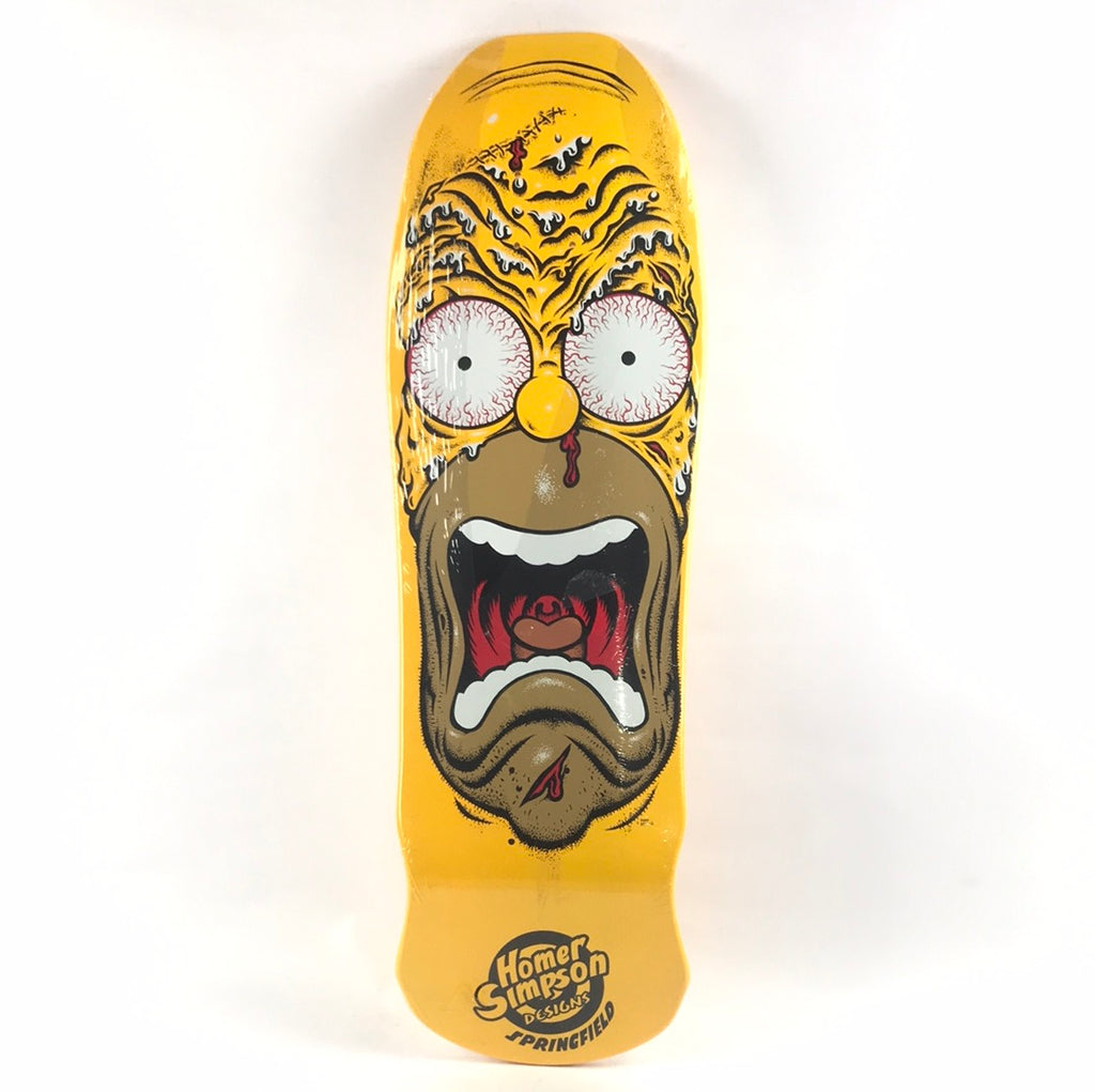 Santa Cruz The Simpsonsコラボレーションr One Santa Cruz Simpsons Homer Face Yellow 9.5'' Deck 2012 Release