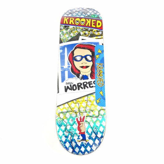 Krooked Bobby Worrest Girl Collage Multi 8.12‚Äù Skateboard Deck