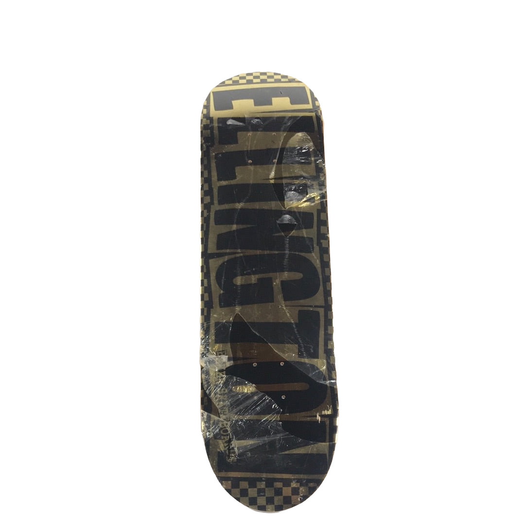 Baker Erik Ellington Checkers Black and Gold Foil 8.4 Skateboard Deck