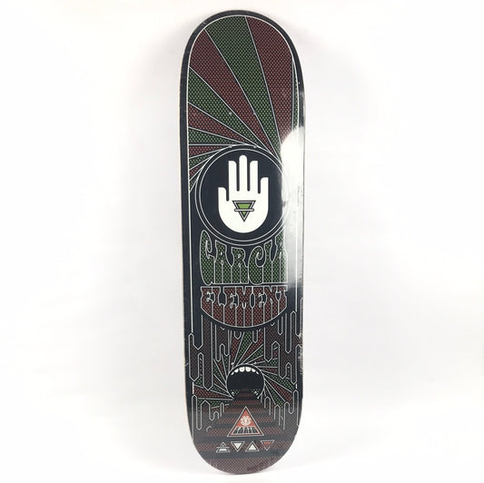 Element Nick Garcia Abstract Black/Brown/Green 8.5" Skateboard Deck