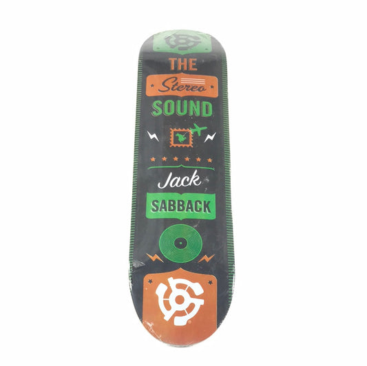 Stereo Jack Sabback The Sound Black 8.0 Skateboard Deck