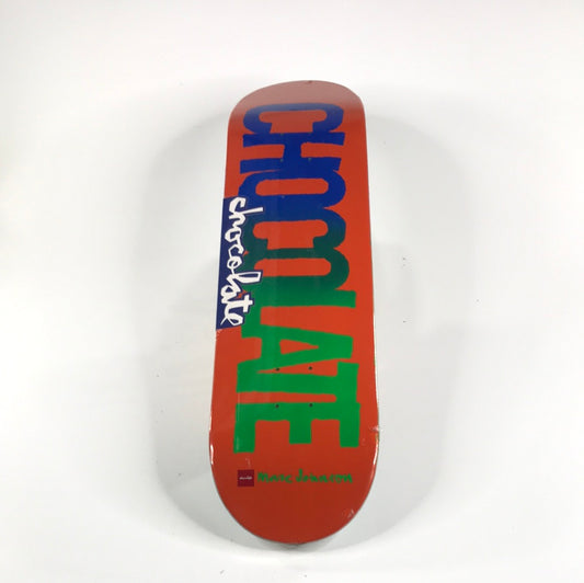 Chocolate Marc Johnson Cut Out Orange 8.125 Skateboard Deck