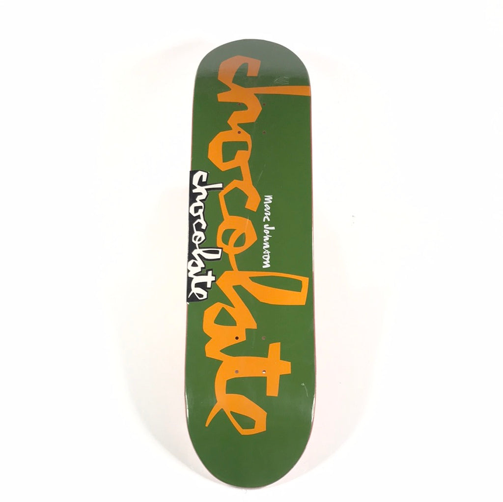 スケートボード CHOCOLATE DECK 7.875 Chocolate Marc Johnson Logo Green/Orange 7.875 Skateboard