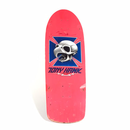 Powell Peralta Tony Hawk Hawk 3 Skull Pink 9.58 Signed