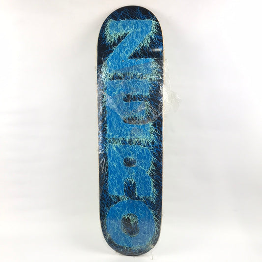 Zero Team Verticle Letters Blue/Black 8.38" Skateboard Deck