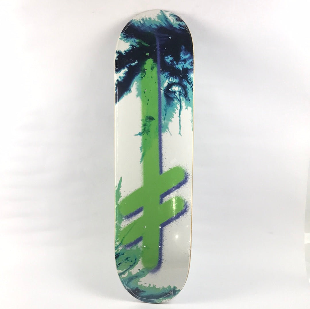 Deathwish Team Classic Spray Paint Logo Green/Purple 8.375'' Skateboard Deck