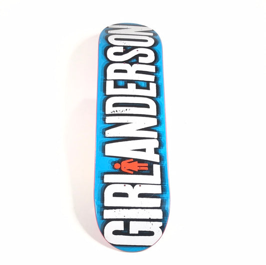 Girl Brian Anderson Blur Vision Blue 8.0‚Äù Skateboard Deck