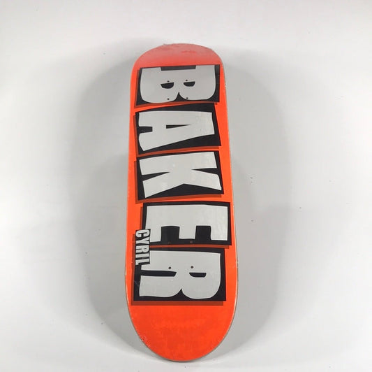 Baker Cyril Jackson Brand Logo Orange 8.375 Skateboard Deck