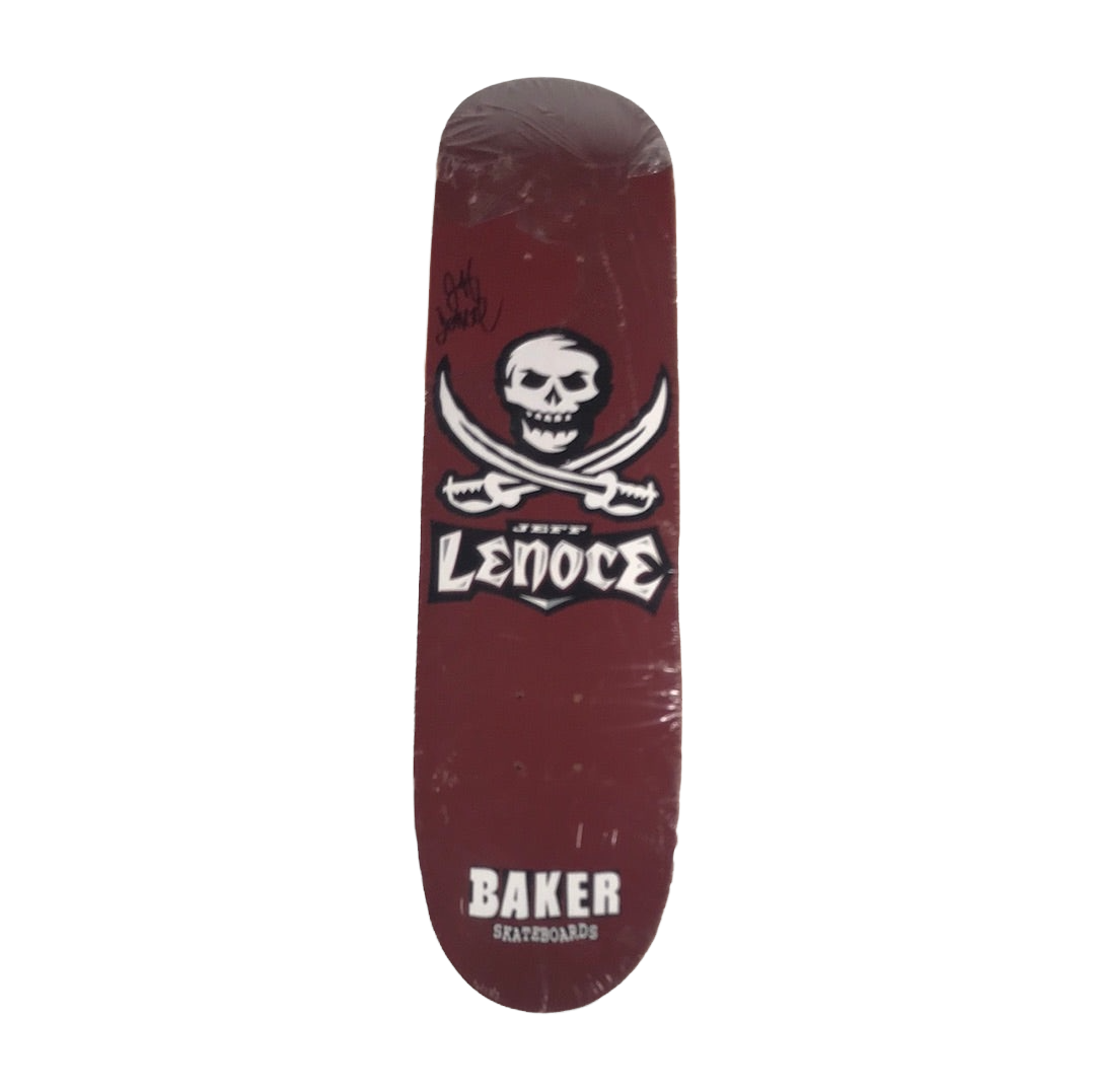 Baker Skateboard Deck - Pirate Brown - Jeff Lenoce Signed 7.9