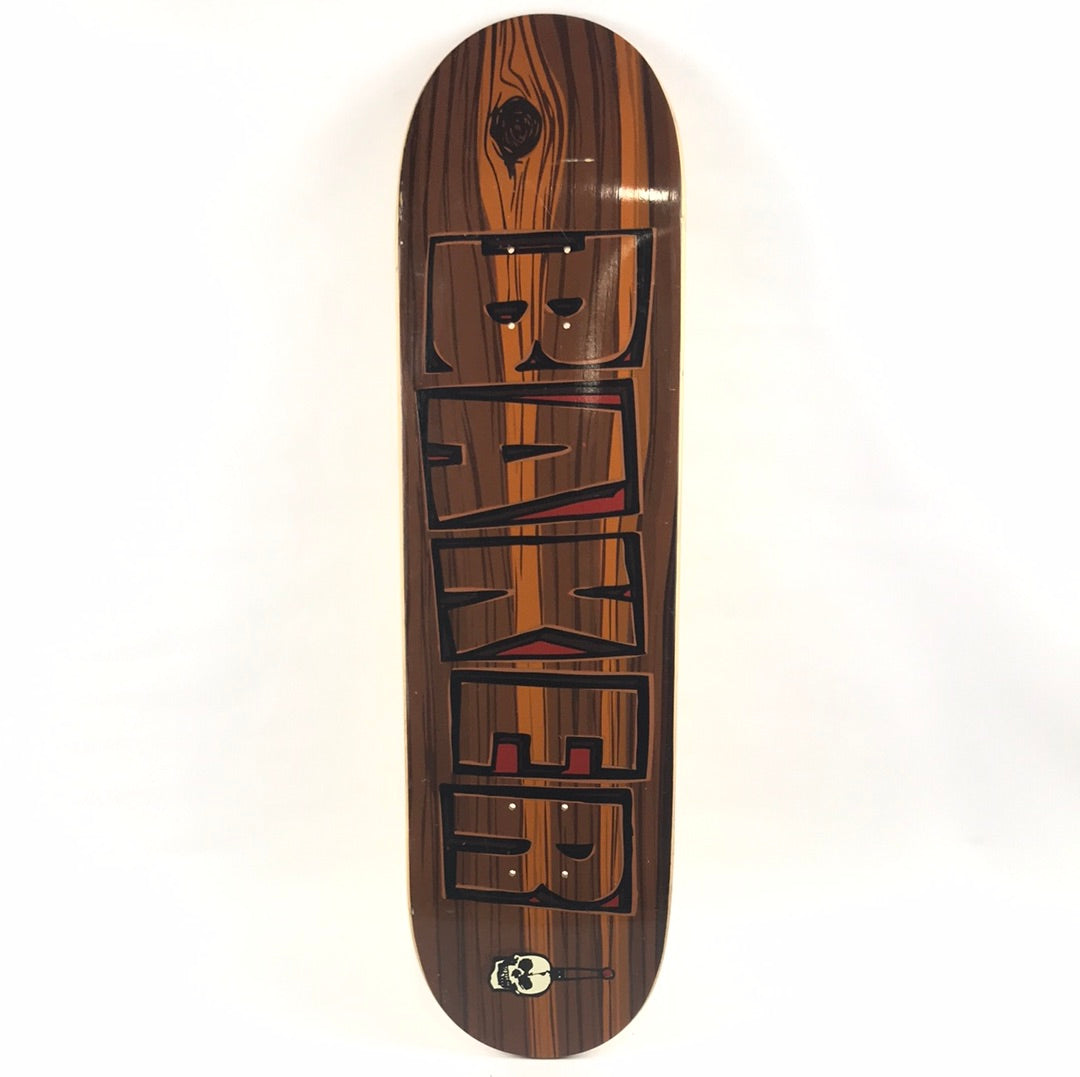 Baker Team Woodgrain Brown 8.4" Skateboard Deck