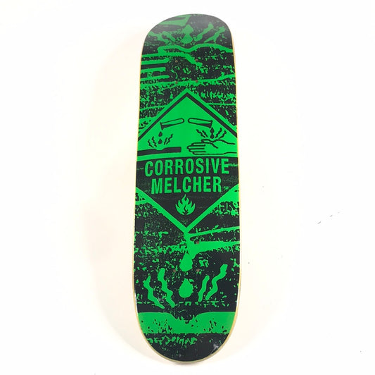 Black Label Corrosive Melcher Green/Black 7.75" Skateboard Deck