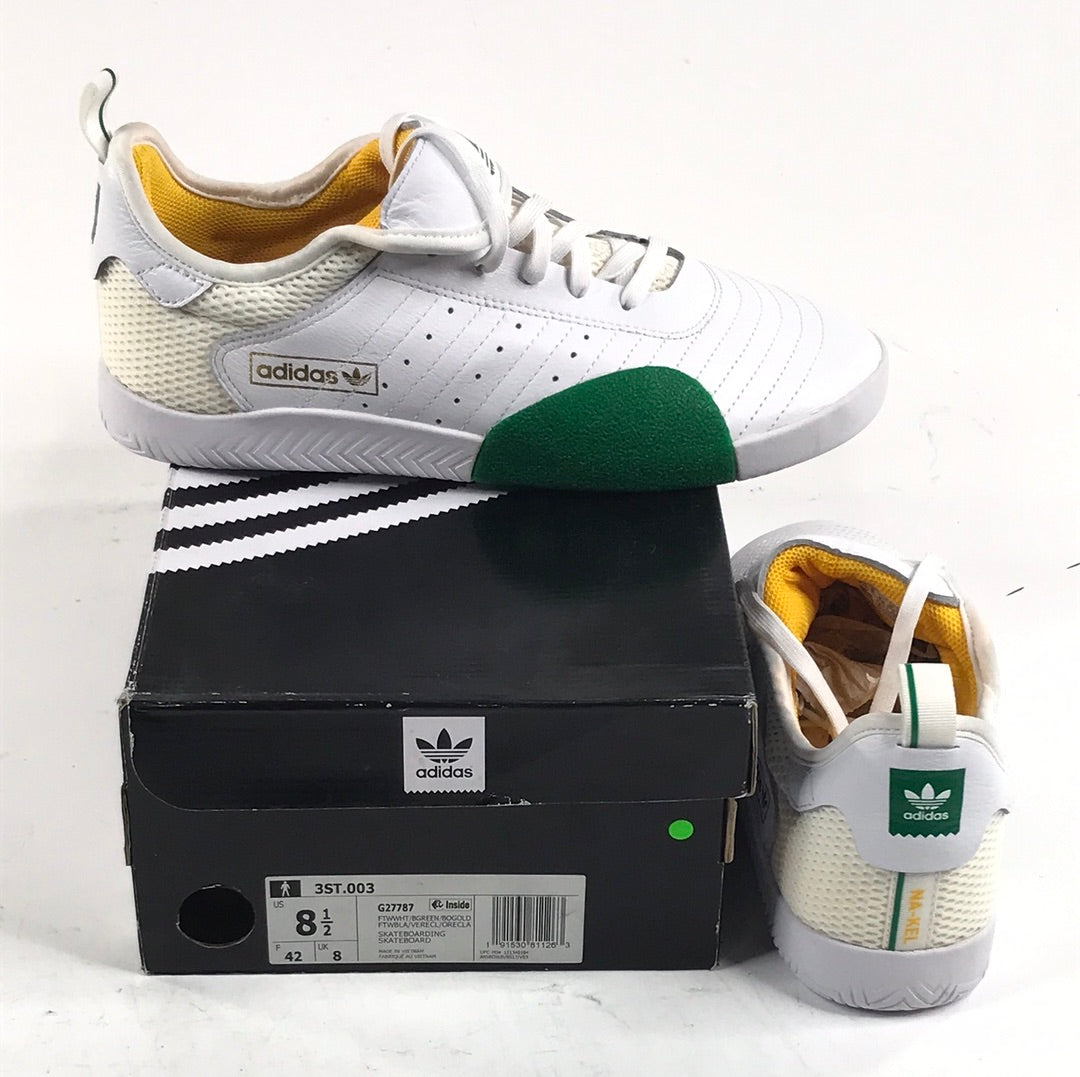 Adidas 3ST.003 FTWWHT/BGREEN/BOGOLD G27787 US Mens Size 8.5