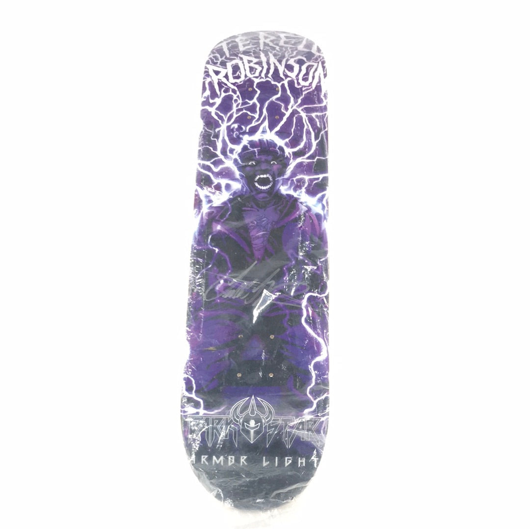 Darkstar Terell Robison Armor Light Purple 7.5 Signed skateboard Deck