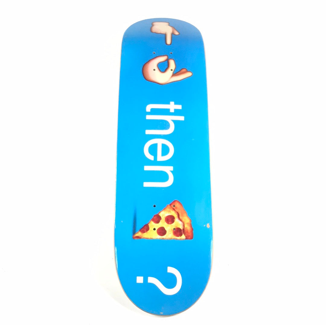 Pizza Team Math Blue 8.25 Skateboard Deck