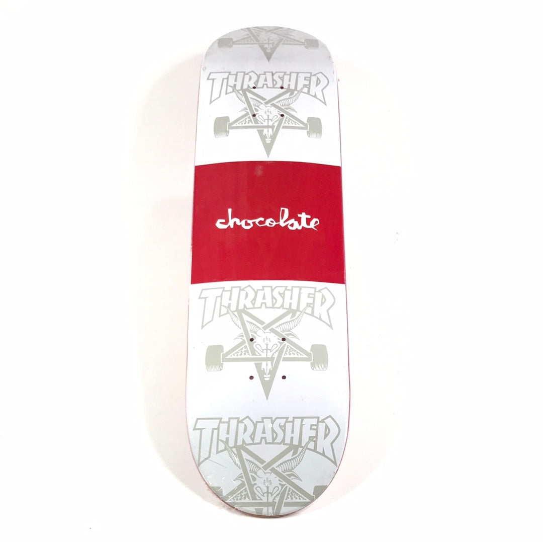 Chocolate Thrasher Skate Goat Red/White 8.25" Skateboard Deck