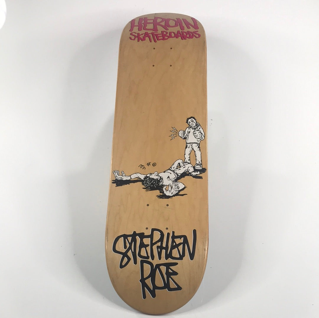 Heroin Stephen Roe Violence Wood Grain 8.5 Skateboards deck