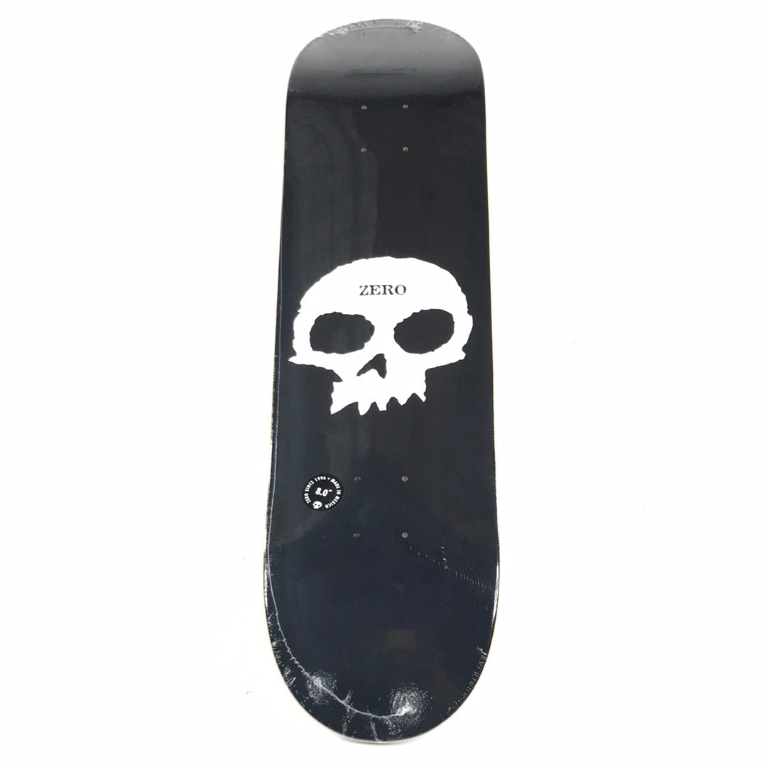 Zero Team Classic Skull Black 8.0 Skateboard deck