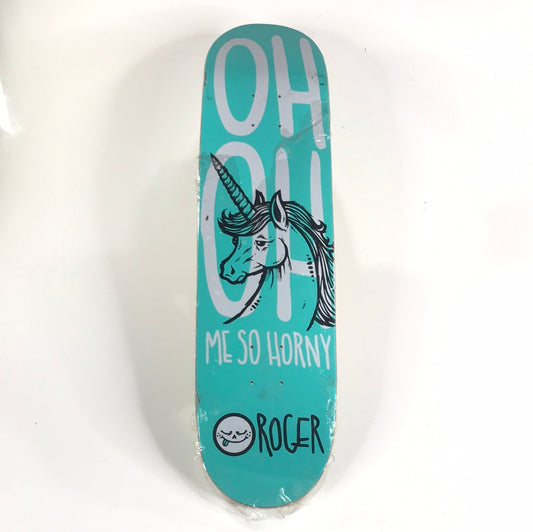 Roger Team Unicorn Blue 8.0 Skateboard Deck