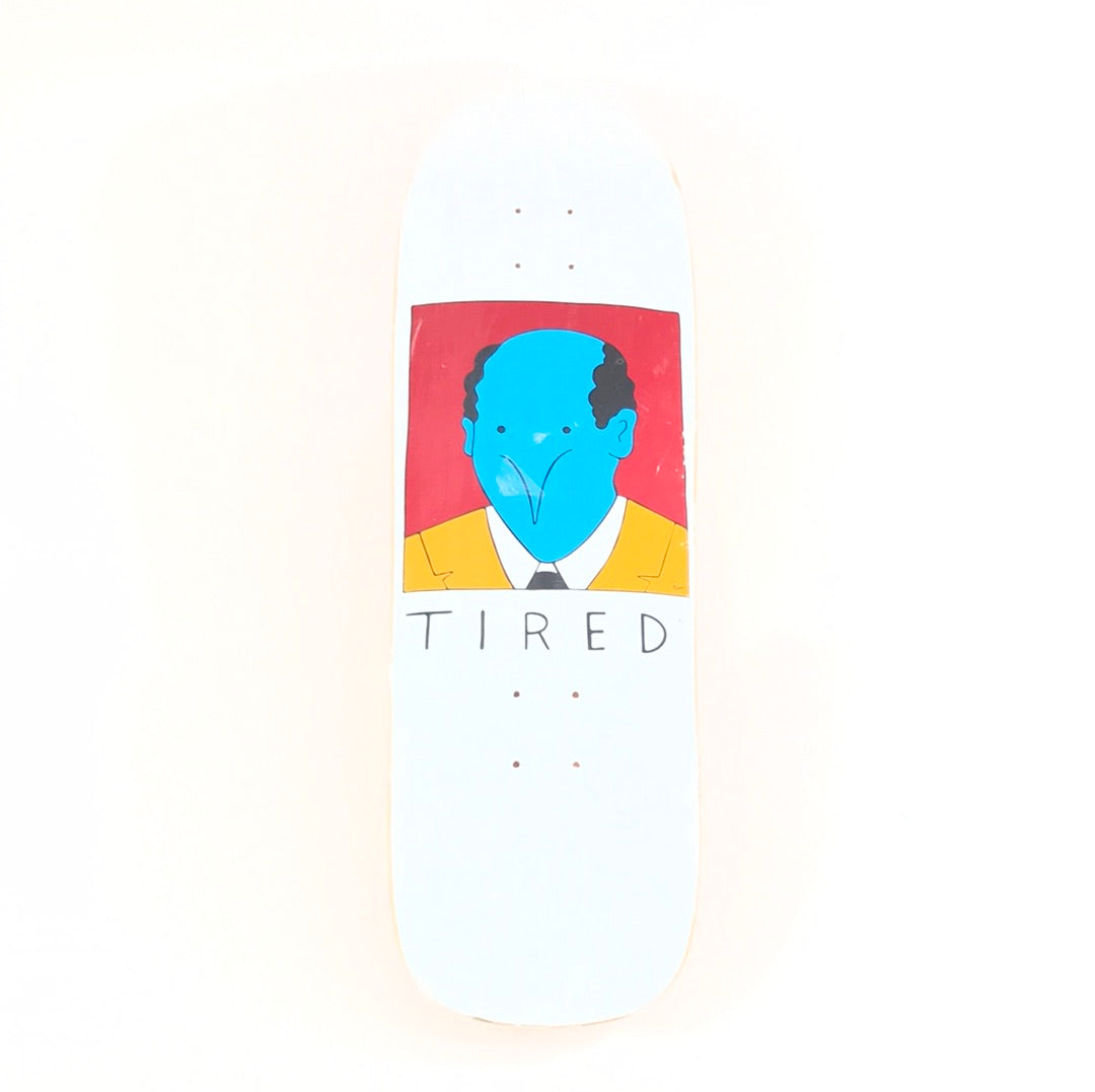 Tired Team Wanderer White 9.25 Skateboard deck