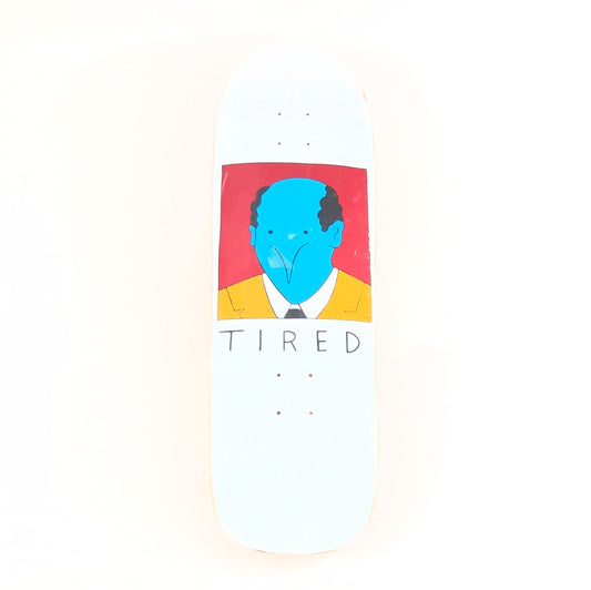 Tired Team Wanderer White 9.25 Skateboard deck