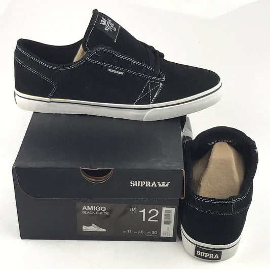 Supra Amigo Black Suede US Mens Size 12