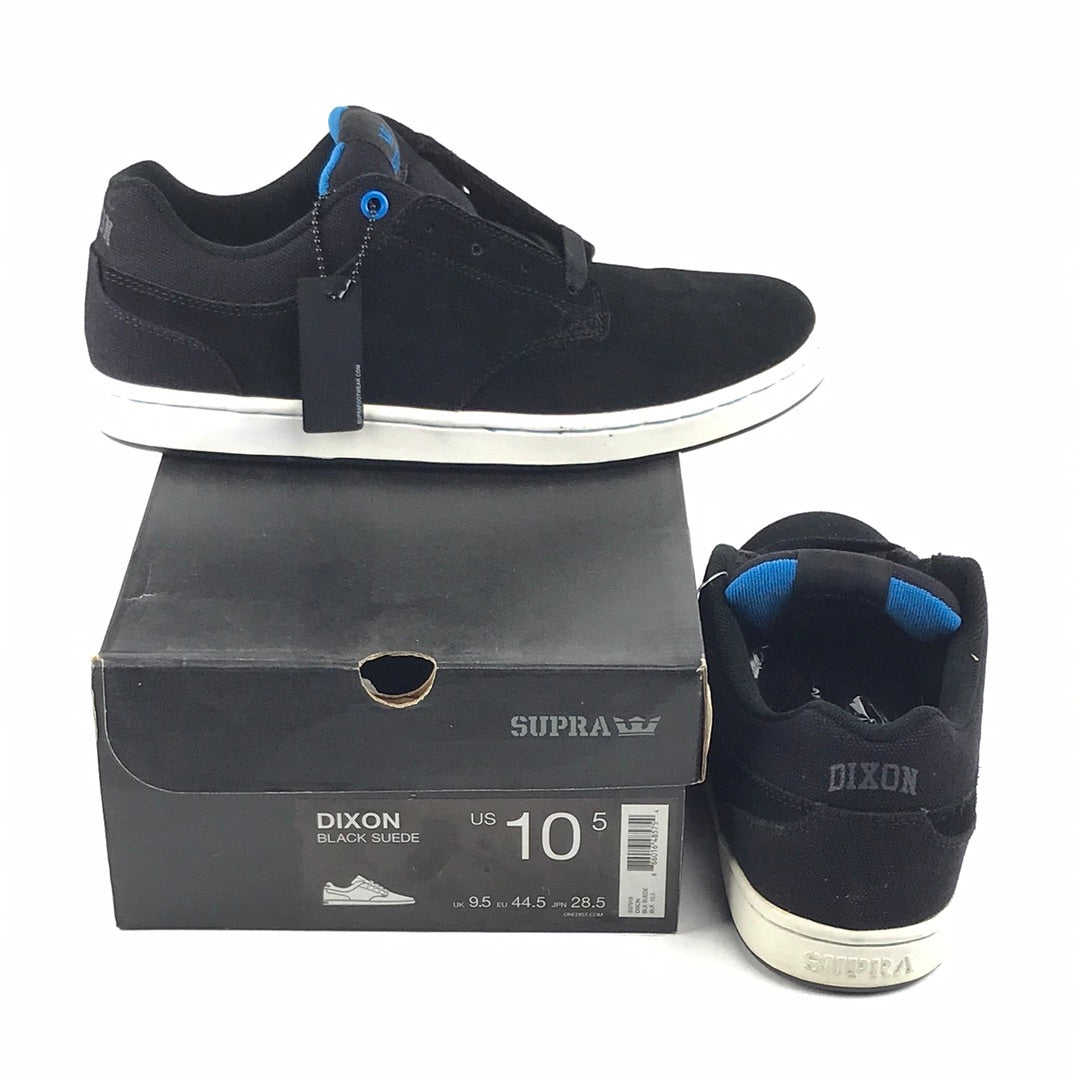 Supra Dixon Black Suede US Mens Size 10.5 Classic Shoes