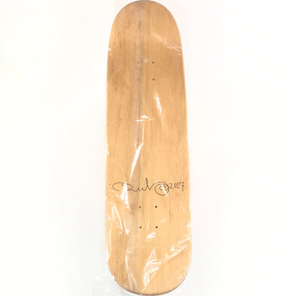 Brand? Hand Painted / Signed Ladys face 2017 Black White 8.5 Skateboard deck