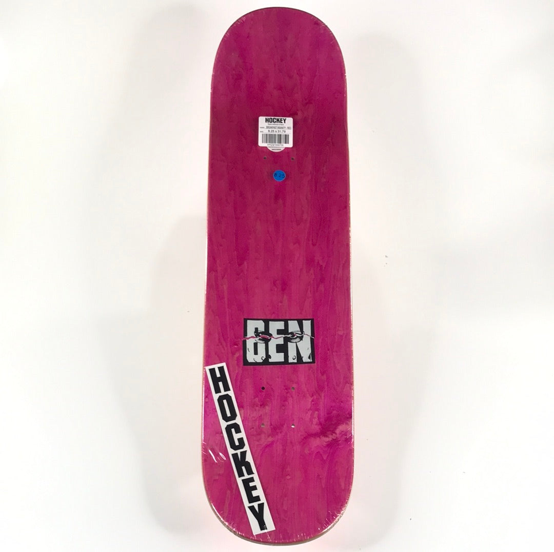 Hockey Ben Kadow Breakfast Insanity Red 8.38 Skateboard Deck