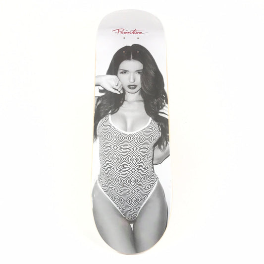 Primitive Team Spiral Woman Black/White 8.25 Skateboard Deck