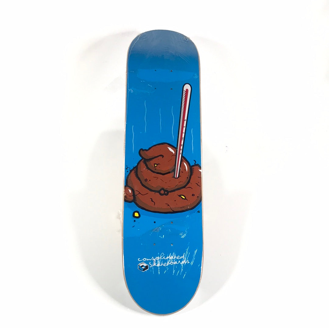 Consolidated Team Hot Shit Blue 7.5 Skateboard Deck