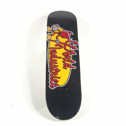 World Industries Devil Logo Black/Yellow/Red 7.9 Skateboard Deck