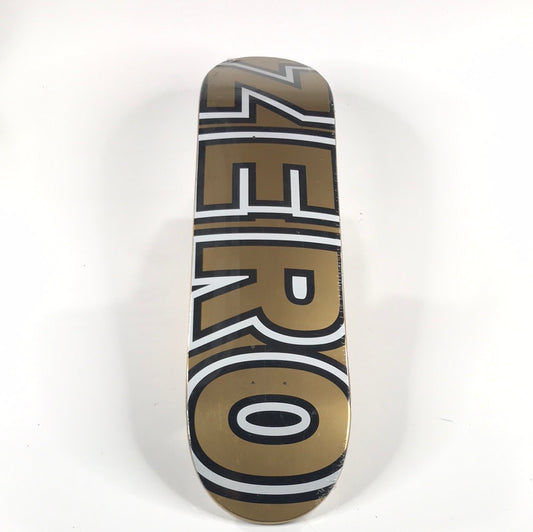 Zero Team Box Letters Gold 8.25 Skateboard Deck