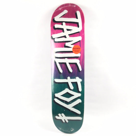 Deathwish Jamie Foy Classic Spray Pink/Blue 8.125'' Skateboard Deck