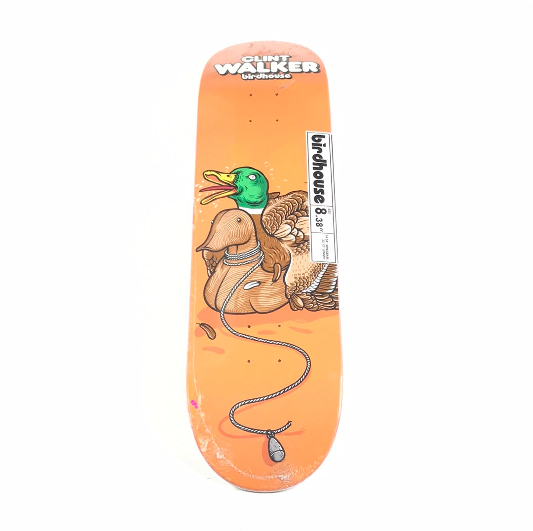 Birdhouse Clint Walker Duck Mating Orange 8.38 Skateboards deck
