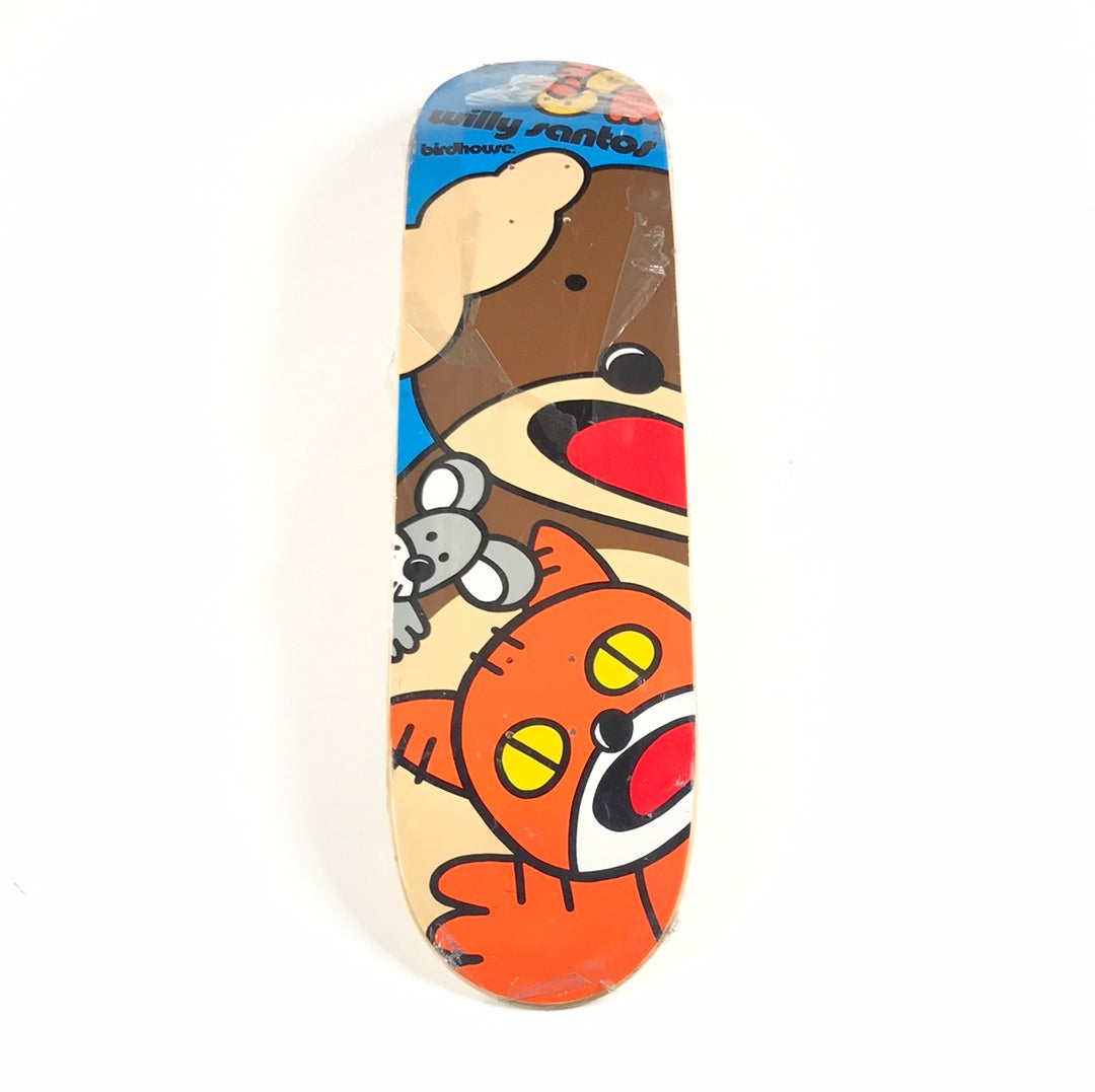Birdhouse Willy Santos Cartoon Animals Multicolor 8.0” Skateboard Deck