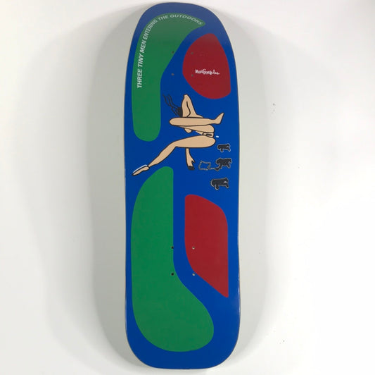 Mark Gonzales 3 Tiny Men Blue 9.5 Skateboard Deck