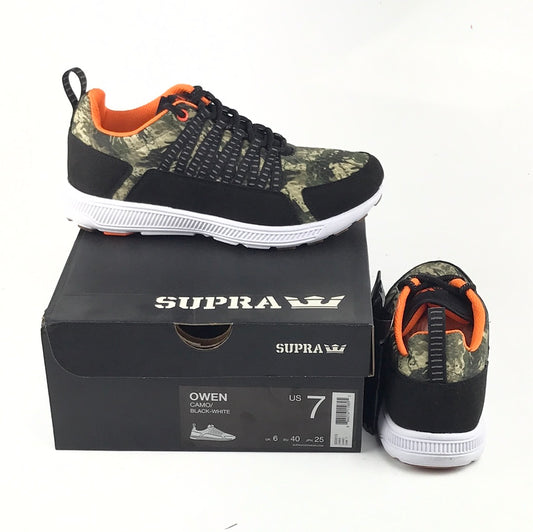 Supra Owen Camo/Black-White US Mens Size 7