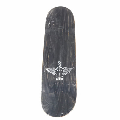 NFR Team Smoking Fish White 8.5 Skateboard Deck