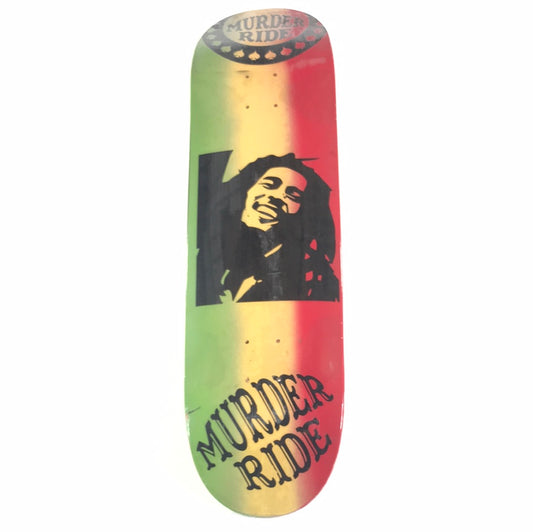 Murder Ride Charlie Clark Signed Team Bob Marley Multi 8.5'' Skateboard Deck