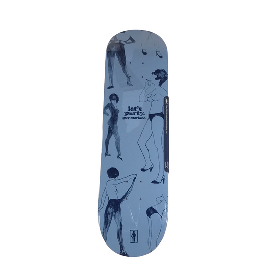 Girl Guy Mariano Party Girls Blue 8.12 Skateboard Deck