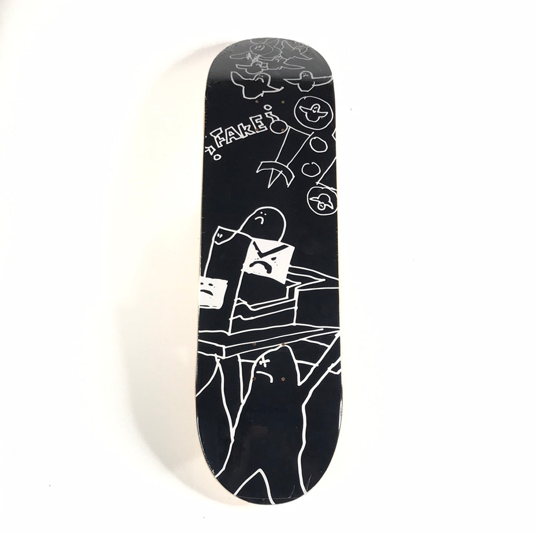 Agenda 2018 art by Gonz Black 8.25 Skateboard Deck