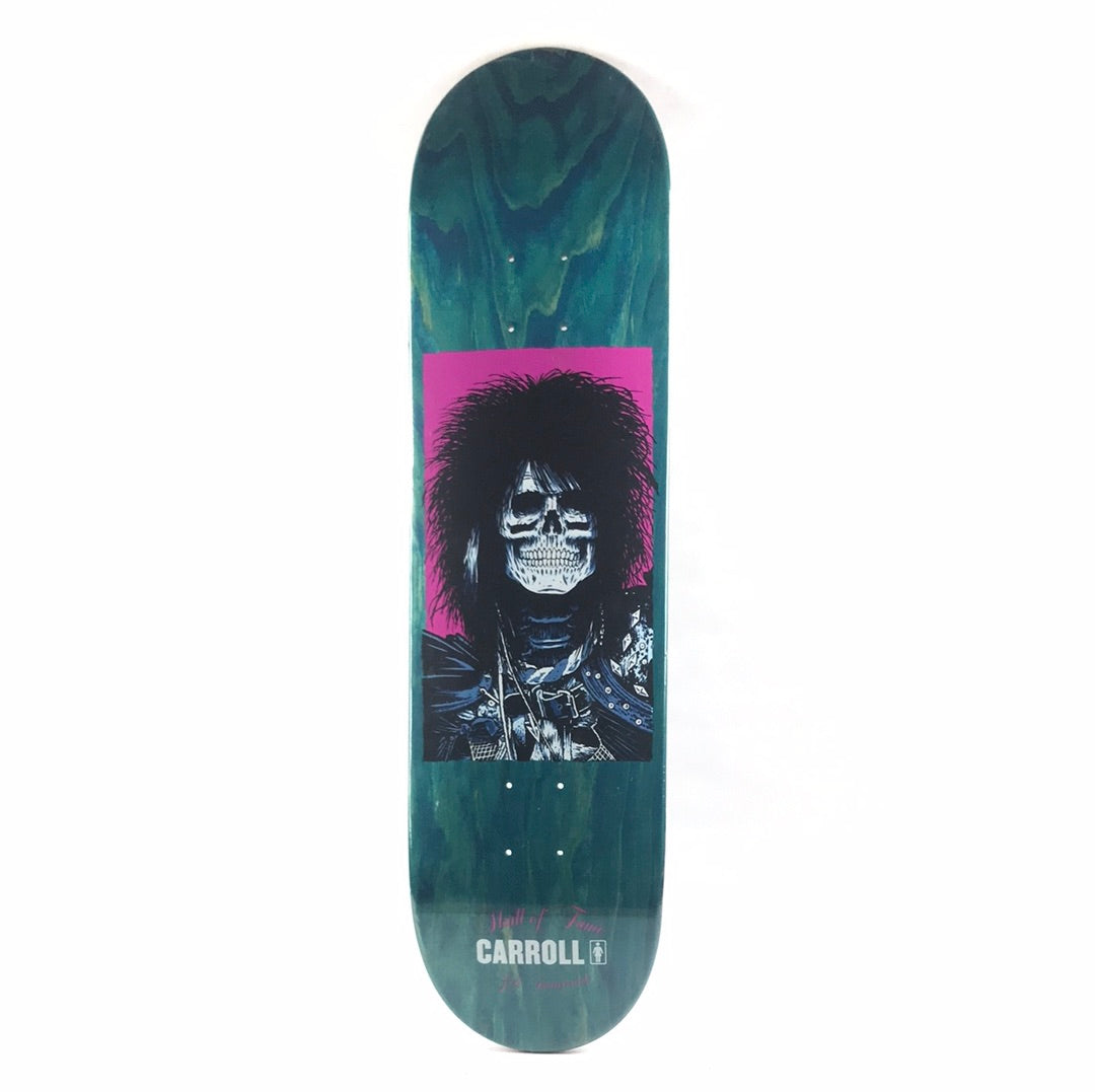 Girl Mike Carroll Skull of Fame Woodgrain 8.25 Skateboard Deck