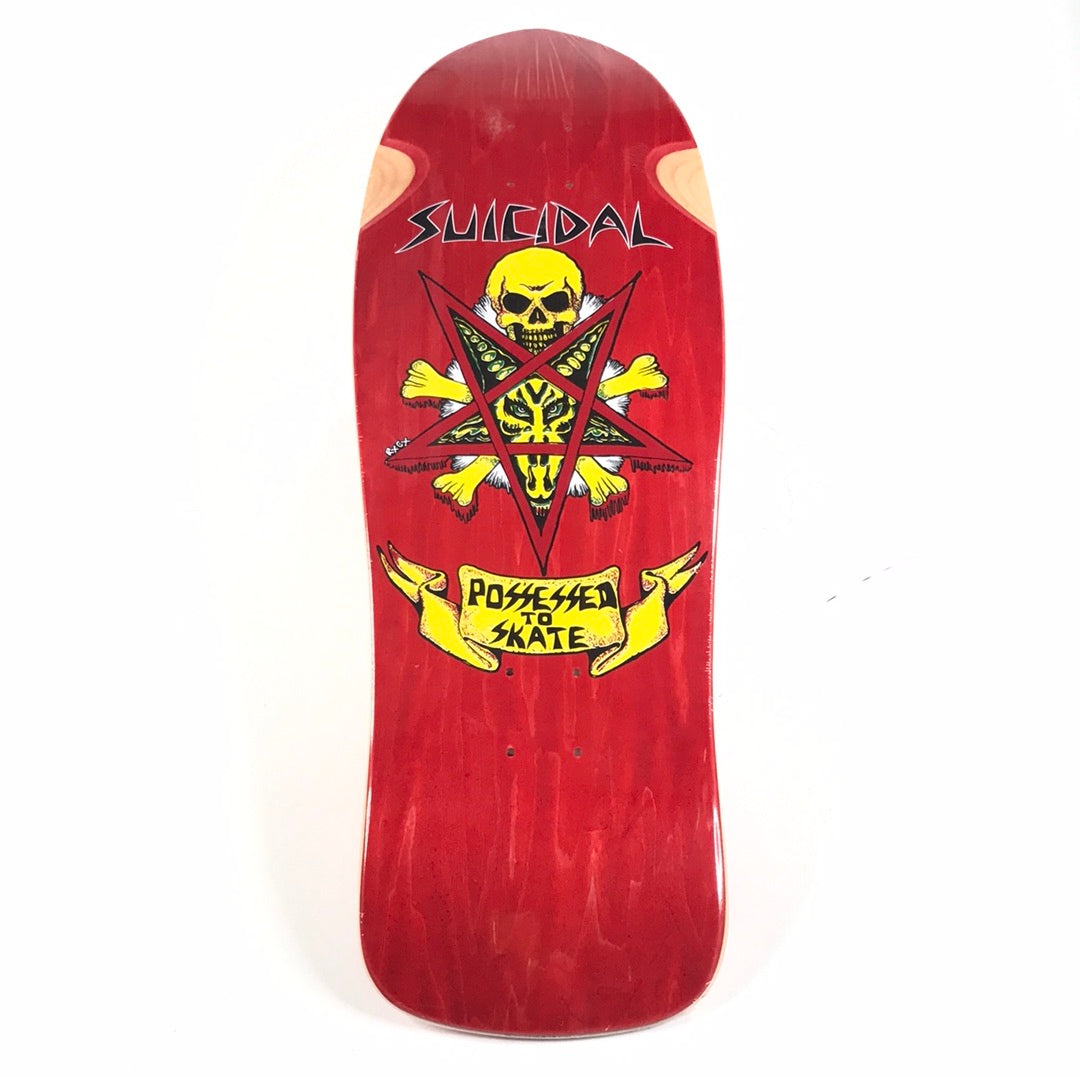 Suicidal Tendencies Team Possessed To Skate Red 10'' Skateboard Deck